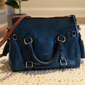Classic D&B Florentine midi satchel - peacock blue